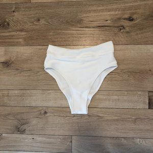 H&M White High Waisted Bathing Suit Bottoms